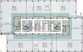 横浜コネクトスクエアの基準階図面