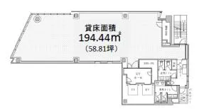 PMO神田岩本町Ⅱビルの基準階図面