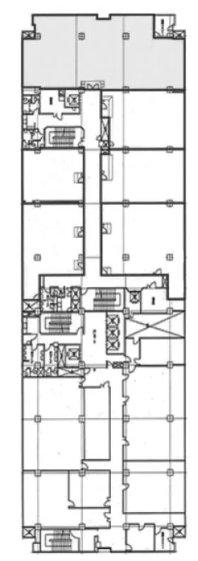 関内中央ビルの基準階図面