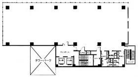 東成ビルディングの基準階図面