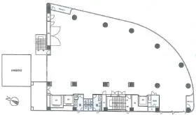 日本橋浜町ビルの基準階図面