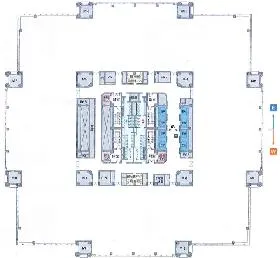 ニッセイアロマスクエアビルの基準階図面