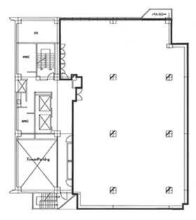 横浜関内ビルの基準階図面