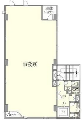 阪和第2別館ビルの基準階図面