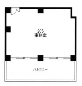 コモド横浜サウスビルの基準階図面