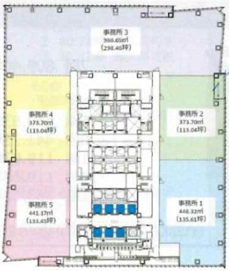 田町タワー(TTMプロジェクト) フロア未定 113.04坪（373.68m<sup>2</sup>） 図面