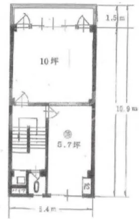 第2東成ビルの基準階図面