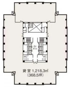 アプローズタワーの基準階図面