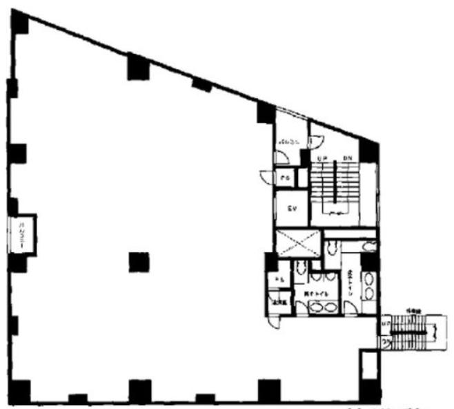 プライムアーバン新川(旧:アーバンステージ新川ビル 3F 102.59坪（339.13m<sup>2</sup>）：基準階図面
