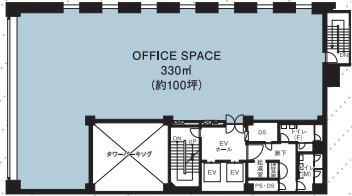 新光ビルディング日本橋2号館の基準階図面