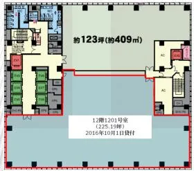 室町東三井ビルディングの基準階図面