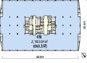メソニック38MTビルの基準階図面