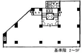 久田ビルの基準階図面