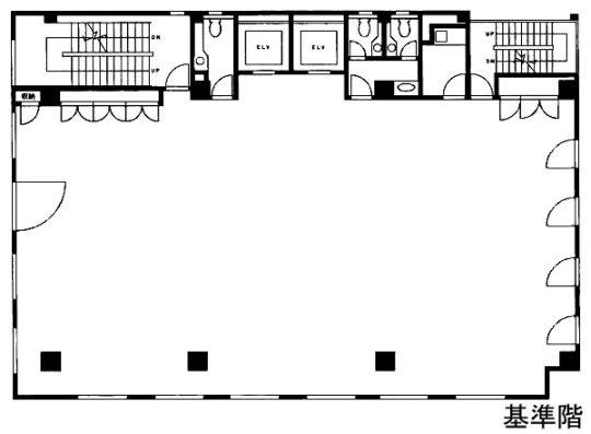 301 SHIMBASHI BUILDINGの基準階図面