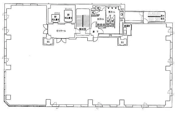 RBM京橋ビルの基準階図面