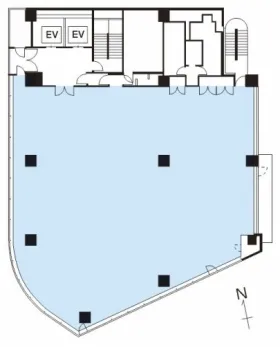岩本町東洋ビルの基準階図面
