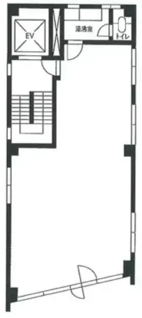車坂増田ビルの基準階図面