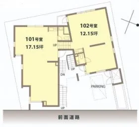 木島ビルの基準階図面