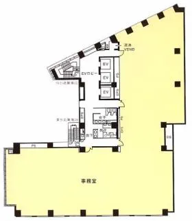 JRE神田小川町(旧MD神田)ビルの基準階図面