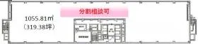 京王聖蹟桜ヶ丘ショッピングセンターC館ビルの基準階図面
