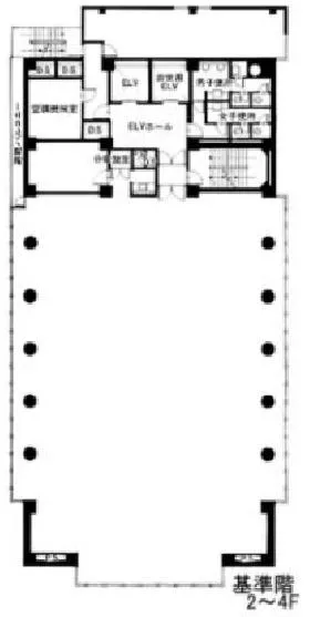 江原ビルの基準階図面