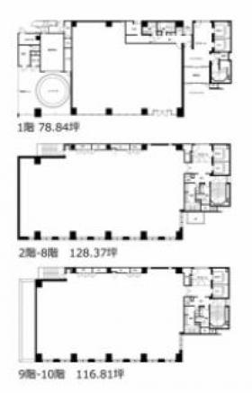 京阪大手町ビルの基準階図面