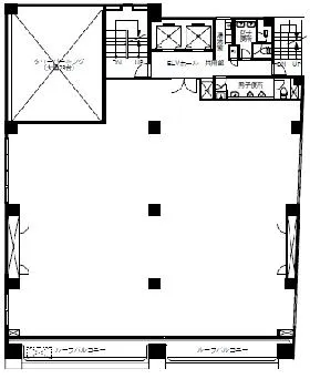 ニュー西新橋ビルの基準階図面