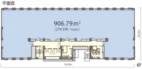 京橋OMビルの基準階図面