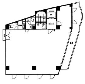 恵比寿清水ビルの基準階図面