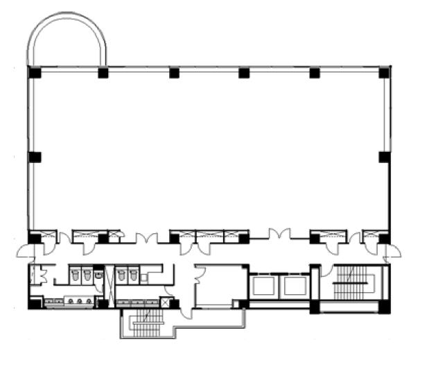 フジキカイ広尾ビルの基準階図面