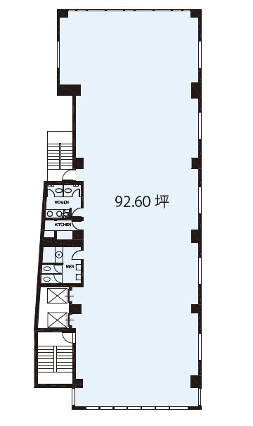 ハリファックス芝ビルの基準階図面