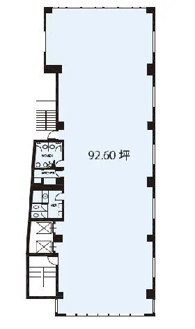 ハリファックス芝ビルの基準階図面
