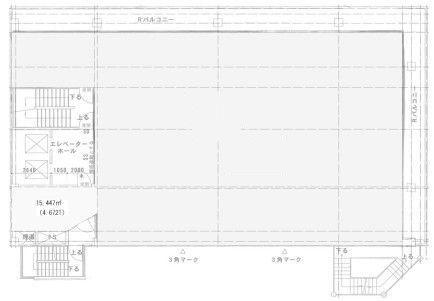 坂善新宿ビルの基準階図面