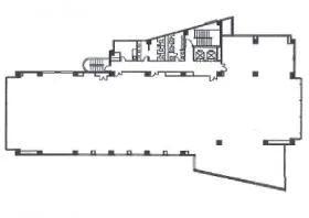 神楽坂プラザビルの基準階図面