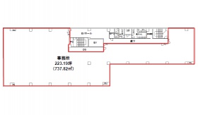 KDX東新宿ビル：基準階図面