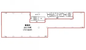 KDX東新宿ビルの基準階図面