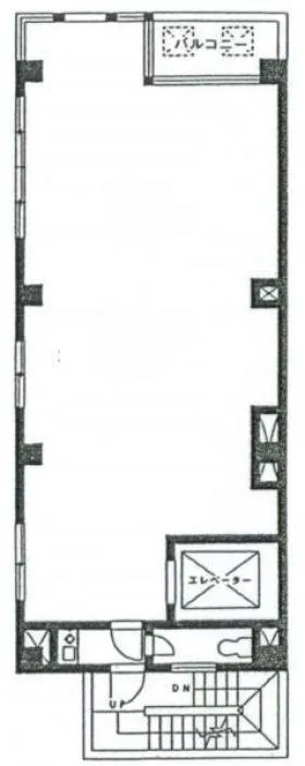 松の翠ビルの基準階図面