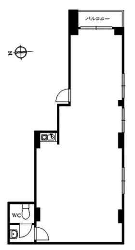鹿島ビルの基準階図面