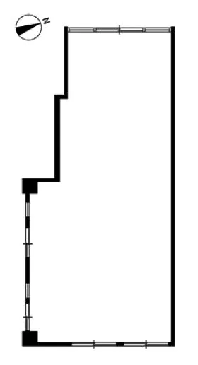 コーポ関根ビルの基準階図面
