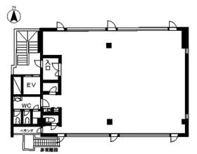 三鷹明星パレスビルの基準階図面