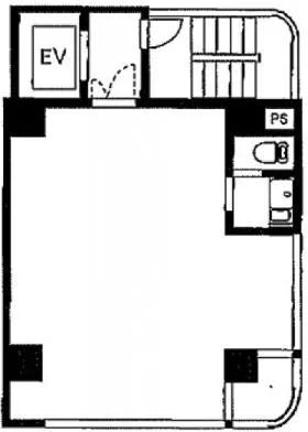 福興第2ビルの基準階図面
