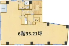 石田ビルの基準階図面