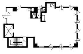 KT新宿ビルの基準階図面