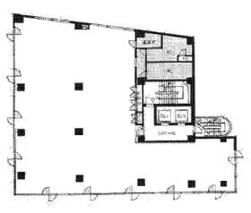 ベルテックスビルの基準階図面