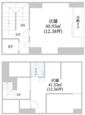 中野南口駅前ビルの基準階図面