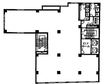 陽栄銀座第2ビルの基準階図面