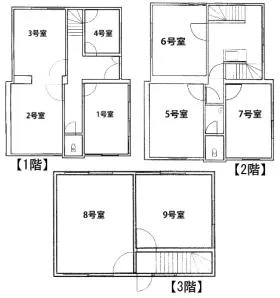 小川町A7別館ビルの基準階図面