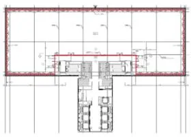 第二吉本ビルディング　ヒルトンプラザウエストの基準階図面