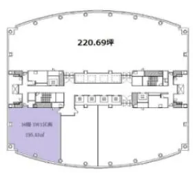 ＪＲＥ堂島タワー(ジェイアールイー堂島タワー）の基準階図面