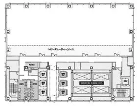 Kタワー横浜の基準階図面